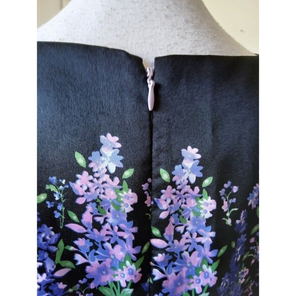 Alex Marie‎ Womens Dress A Line Black & Purple Sleeveless  Size 10 Party - Picture 5 of 15